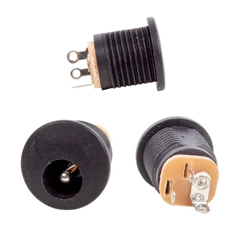YUVARLAK SOMUNSUZ ŞASE 2.1MM ADAPTÖR FİŞİ (IC-257)