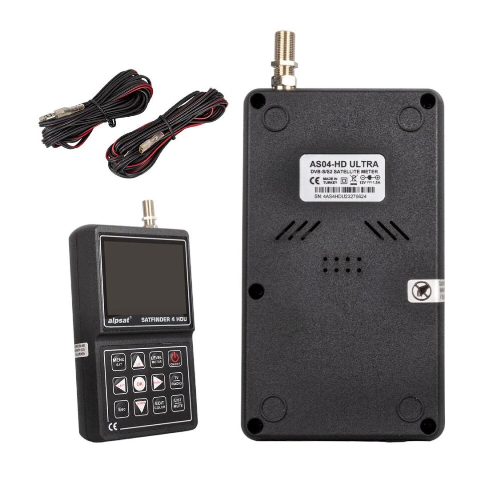Ayt Satfinder 4 AS04-HDU Hd Ultra 3.5 İnç Lcd Ekranlı Uydu Yön Bulucu Uydu Ayarlama Cihazı Tv İzlenebilir