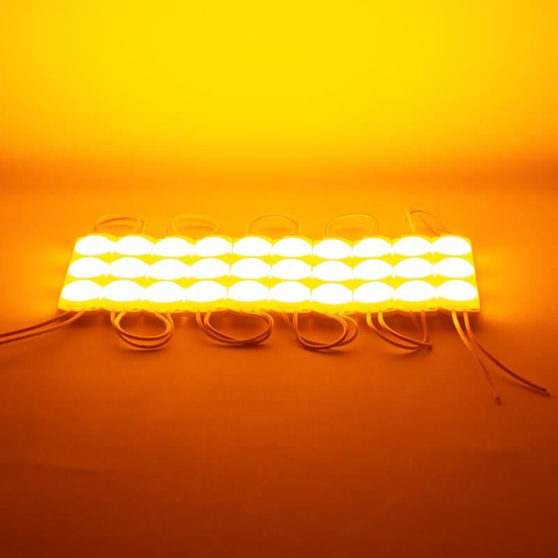 Powermaster 12 Volt 3 Watt Sarı 2835 93 X 21 Mm IP65 220 - 240 Lümen 180 Derece Modül Led