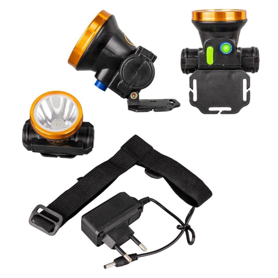 Powermaster Power Ledli Su Geçirmez Şarjlı Kafa Feneri PM-4524 Kafa Lambası