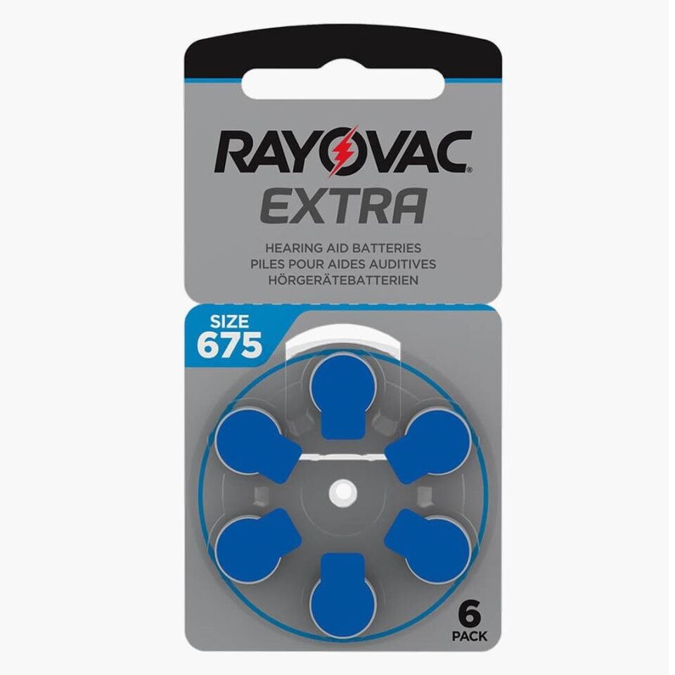Rayovac 675 No Kulaklık Pili 6 lı Paket İşitme Cihazı Pili