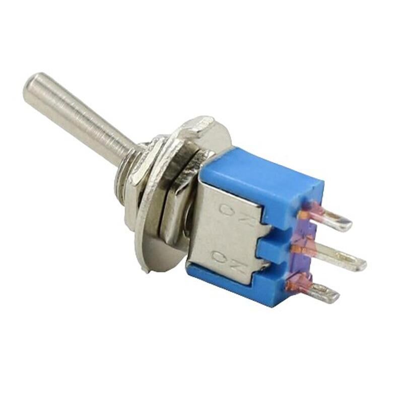 IC-137 On Off Ø5mm SMTS-102 3 Pin Toggle Switch Aç Kapa 2 Kademeli Buton