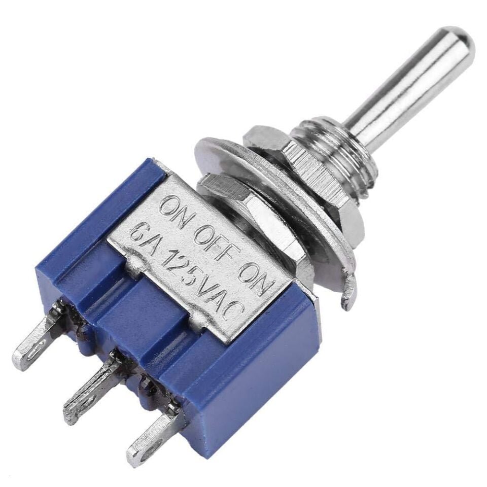 IC-140 On Off On Ø6mm MTS-103 3 Pin Toggle Switch Aç Kapa Buton 3 Kademe