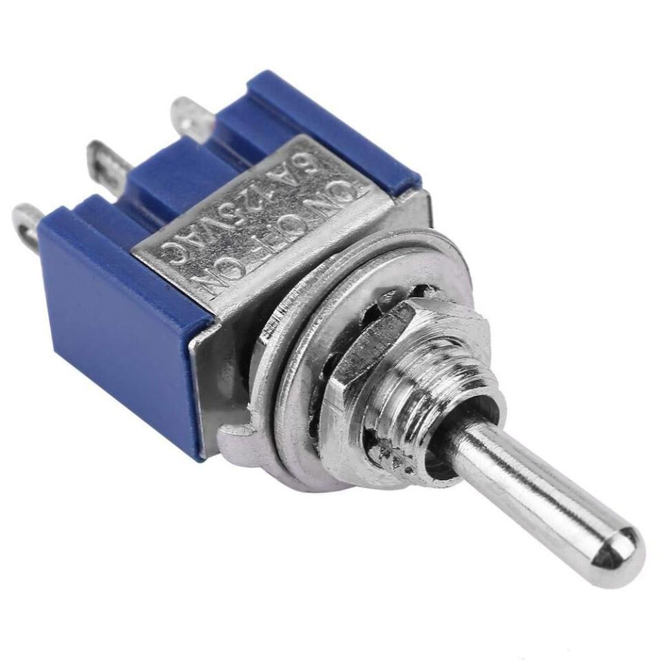 IC-140 On Off On Ø6mm MTS-103 3 Pin Toggle Switch Aç Kapa Buton 3 Kademe