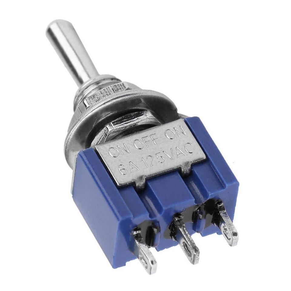 IC-140 On Off On Ø6mm MTS-103 3 Pin Toggle Switch Aç Kapa Buton 3 Kademe