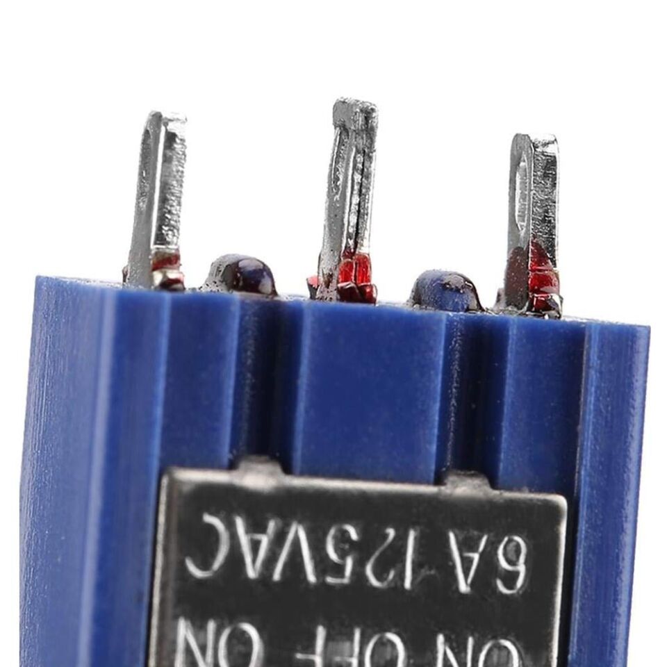 IC-140 On Off On Ø6mm MTS-103 3 Pin Toggle Switch Aç Kapa Buton 3 Kademe