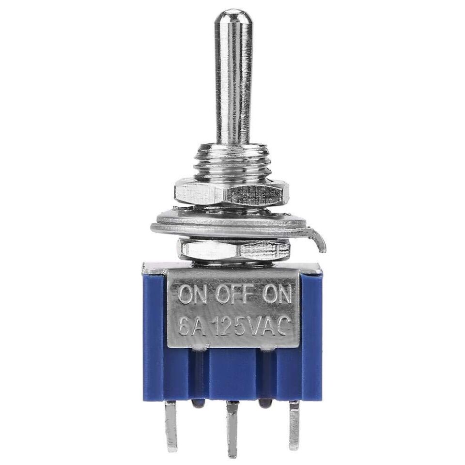 IC-140 On Off On Ø6mm MTS-103 3 Pin Toggle Switch Aç Kapa Buton 3 Kademe
