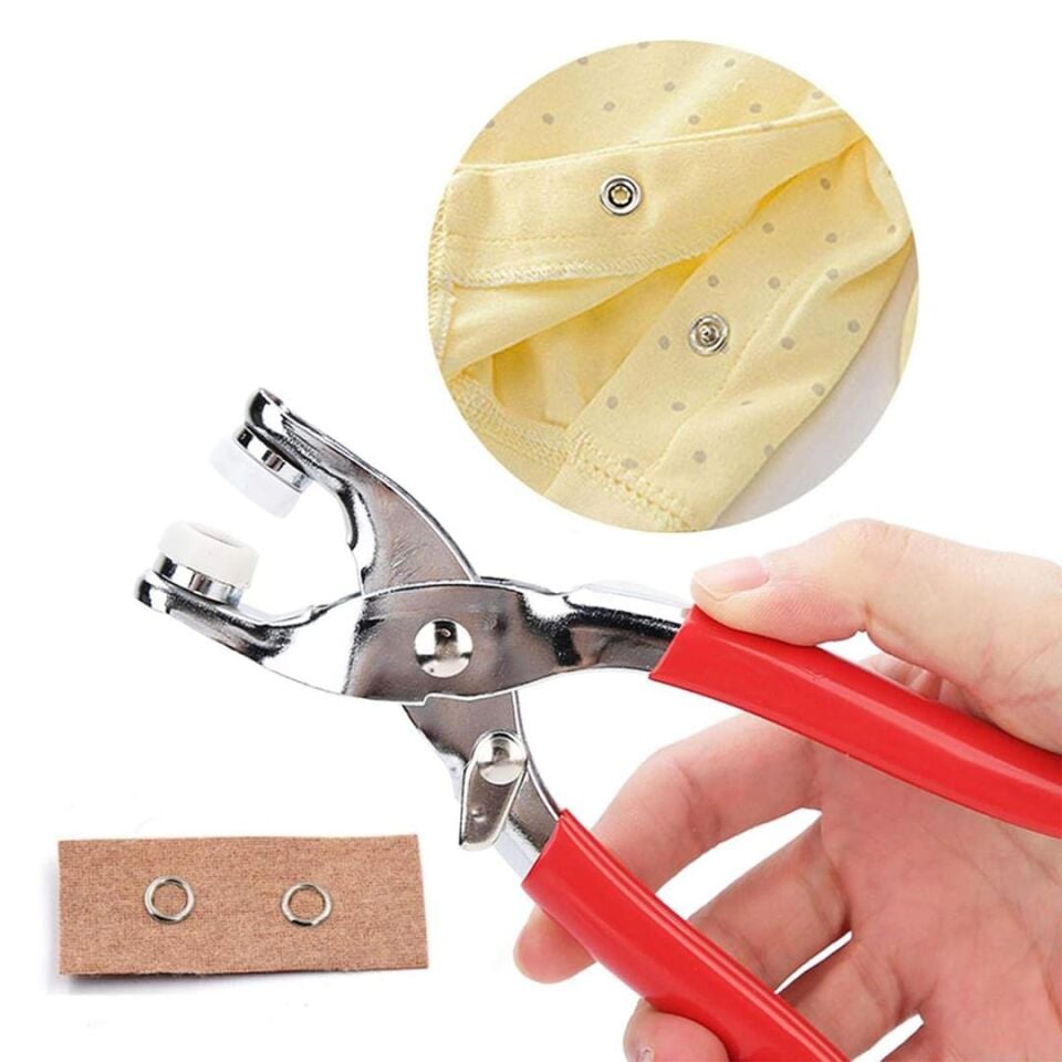 Ayt Powermaster PM-24921 Çıtçıt ve Metal Düğme Montaj Pensesi Penye Gömlek Çıtçıtı Takma Pense