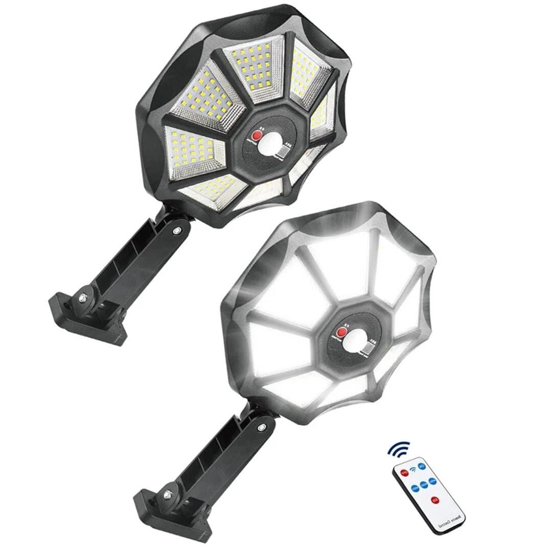 Powermaster ZB-168A Kumandalı Sensörlü Beyaz Solar Aydınlatma