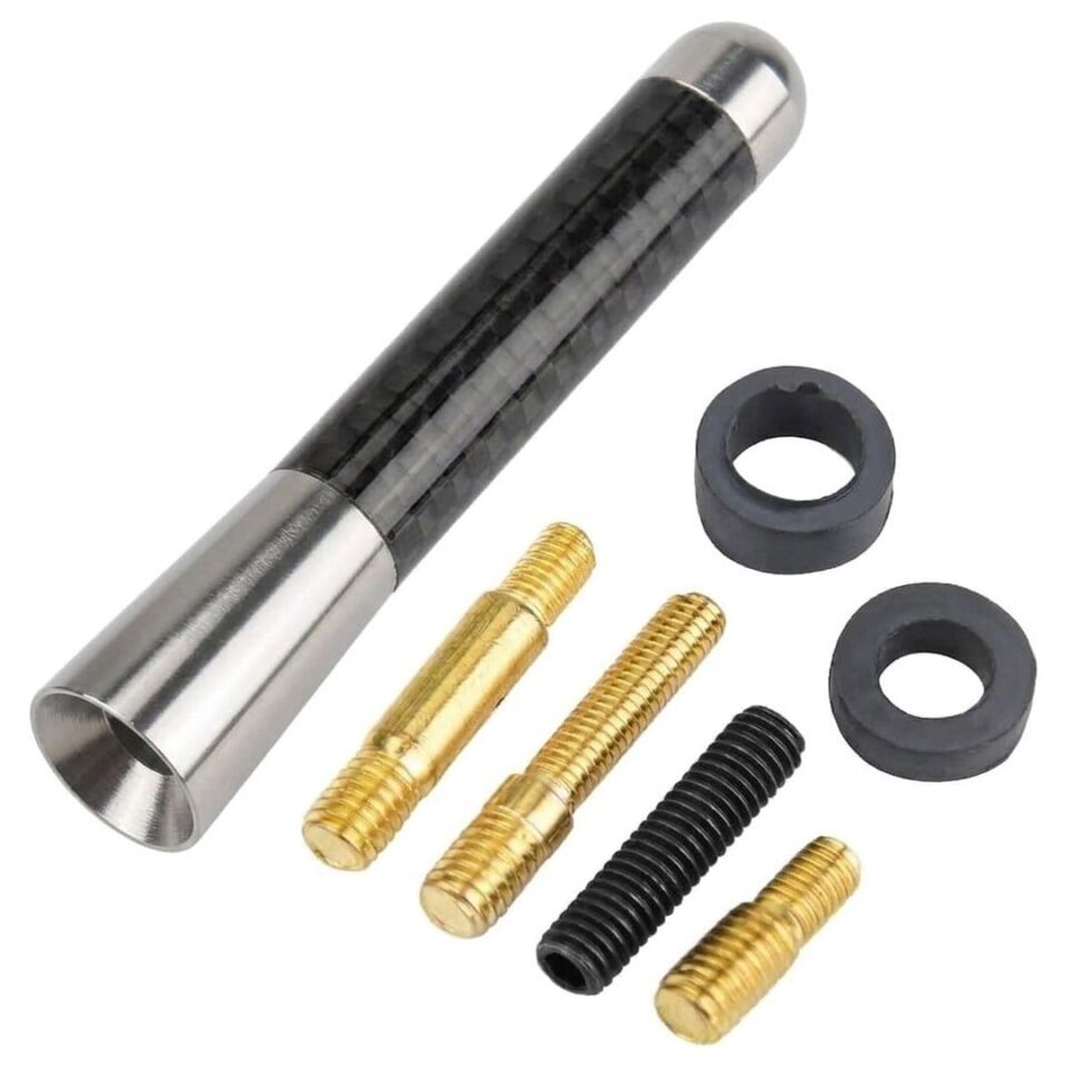 Ayt Magicvoice Mv-26308 Universal Mavi Karbon Fiber Oto Araç Teyp Çubuk Radyo Anteni 12 Cm