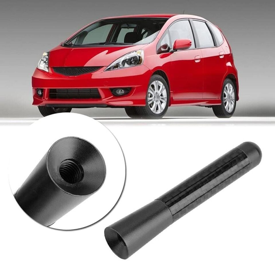 Ayt Magicvoice Mv-26308 Universal Mavi Karbon Fiber Oto Araç Teyp Çubuk Radyo Anteni 12 Cm