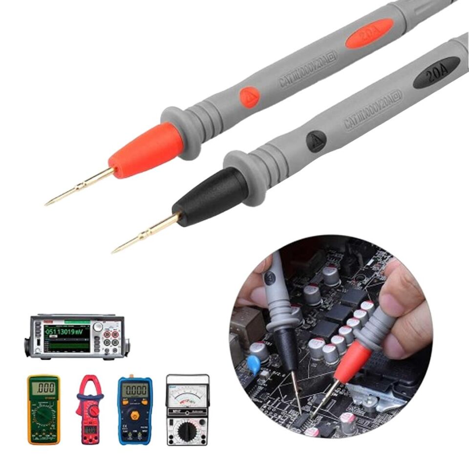 Ayt Powermaster PM-22871 Multimetre İğne Uç Banana Prob 1000V 20A Ölçüm Cihazı Ölçme Kablosu Probu