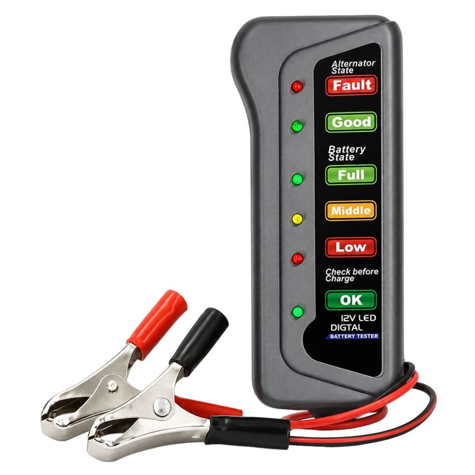 Powermaster PM-25471 12V Akü Test Cihazı Akü Ölçüm Aleti