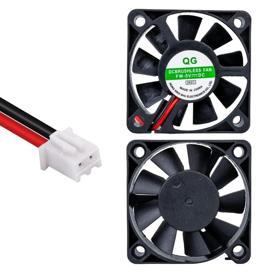 Ayt Powermaster Ic-216 Fırçasız Dc Fan 50x50x10mm 5 Volt 2 Pin Soğutucu Fan 5x5x1 Cm