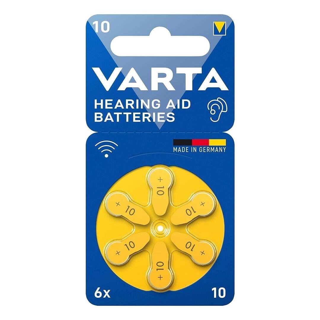 Ayt Varta 10 Numara Kulaklık İşitme Cihazı Pili 6 lı Paket