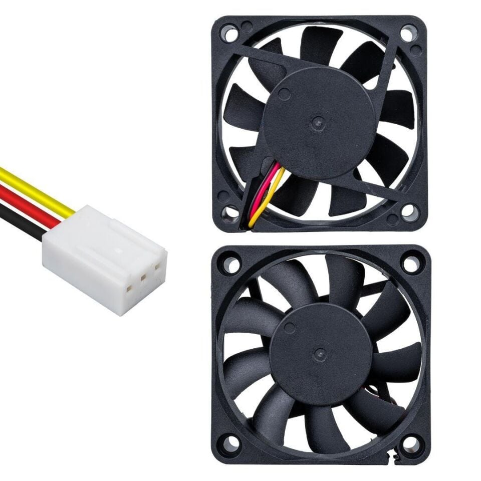 Powermaster PM-7766 70x70x15 Mm 3 Pinli Kasa Fanı 7x7 Cm Bilgisayar Soğutucu Fan