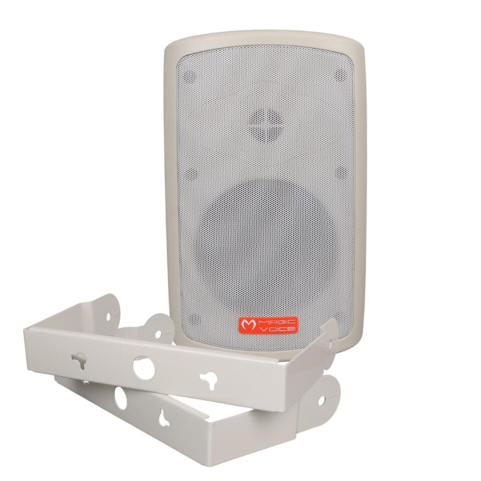 Magicvoice MV-36 11 CM 50 Watt Komütatörlü Hat Trafolu Beyaz Sütun Hoparlör 2'Li Okul Cami Konferans Salonu Hoparlörü