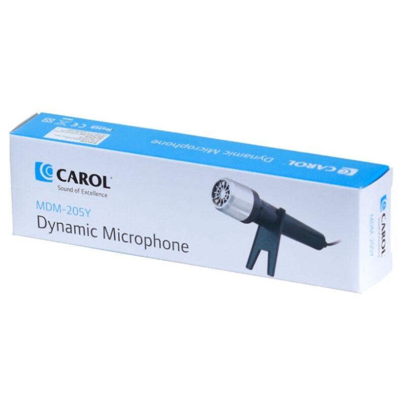 Carol MDM-205Y Kablolu Mini El Mikrofon 6.3mm Jack Girişli Youtuber Mikrofonu 1.5 Metre