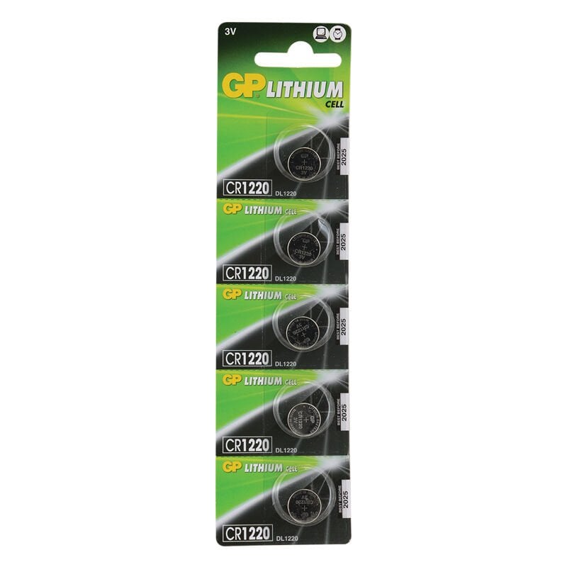 GP CR1220 3V Lityum Pil 5'li Paket