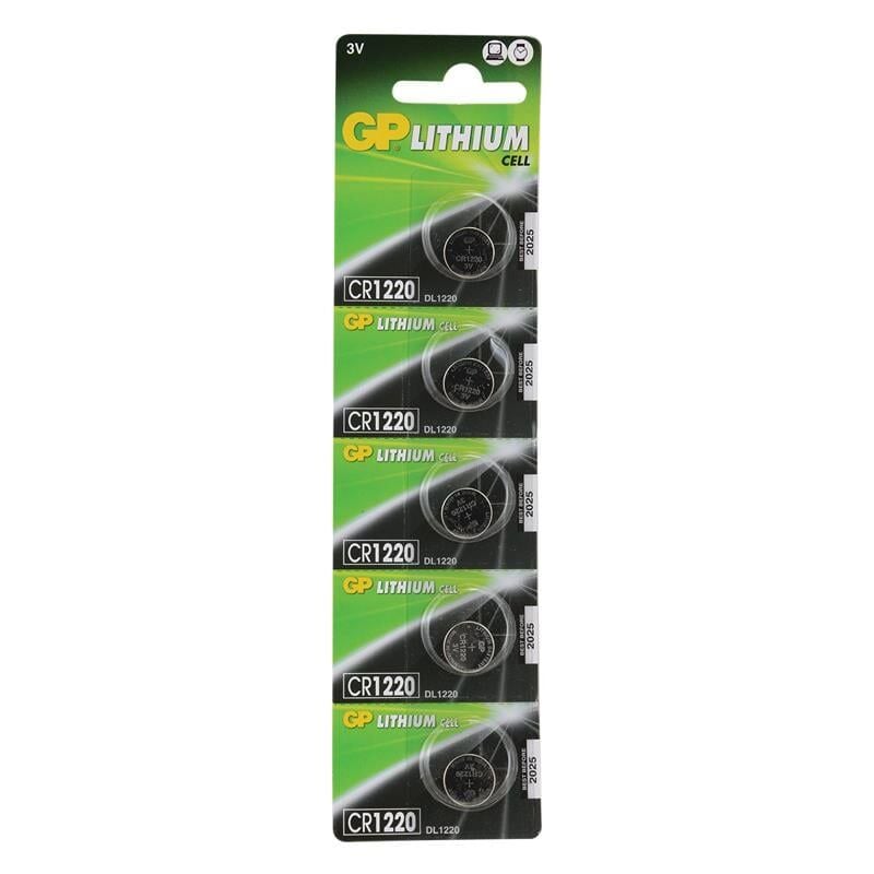GP CR1220 3V Lityum Pil 5'li Paket