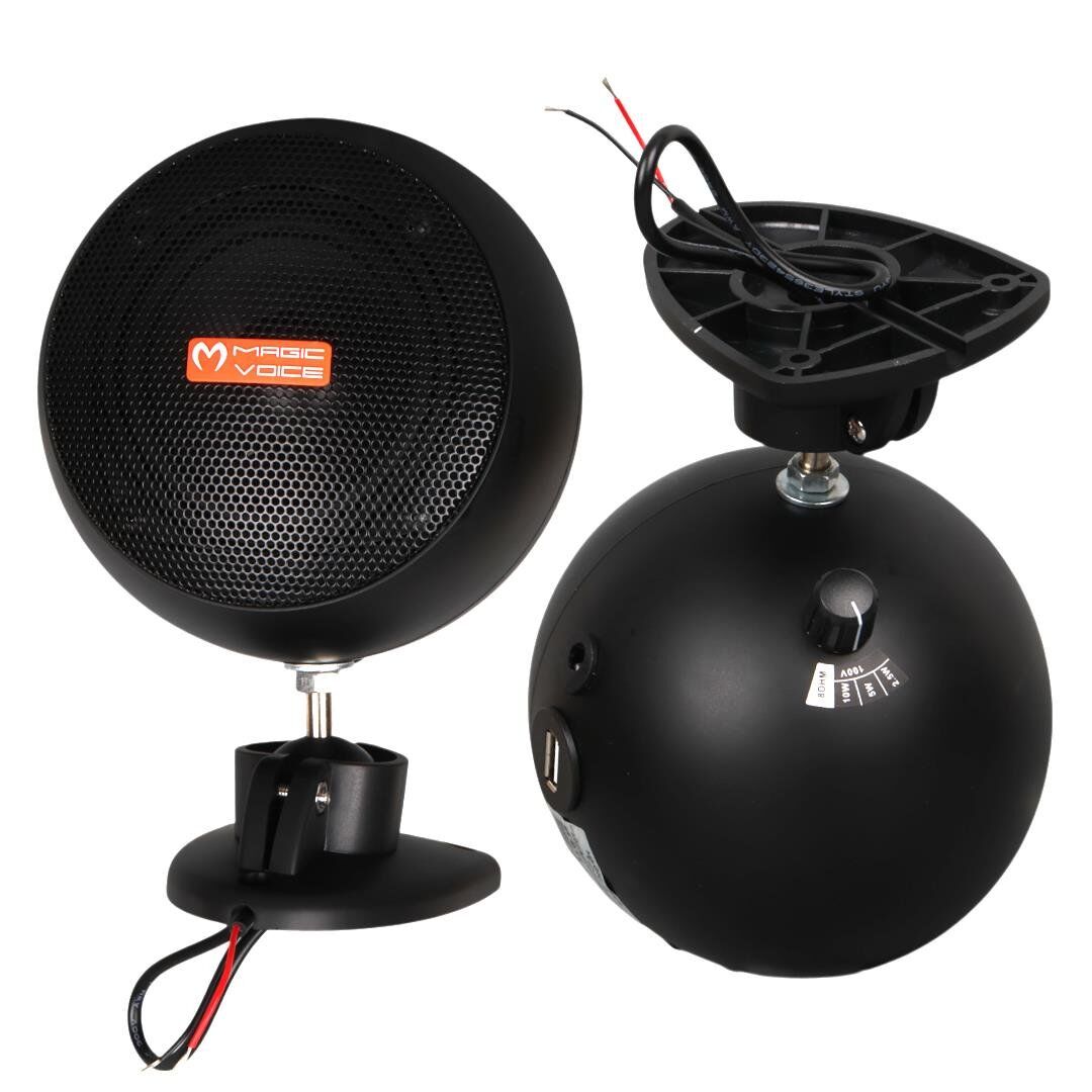 Magicvoice MV-13 7.5 CM 20 Watt Komütatörlü Hat Trafolu Sütun Sarkık Hoparlör 2'Li Okul Cami Konferans Salonu Hoparlörü