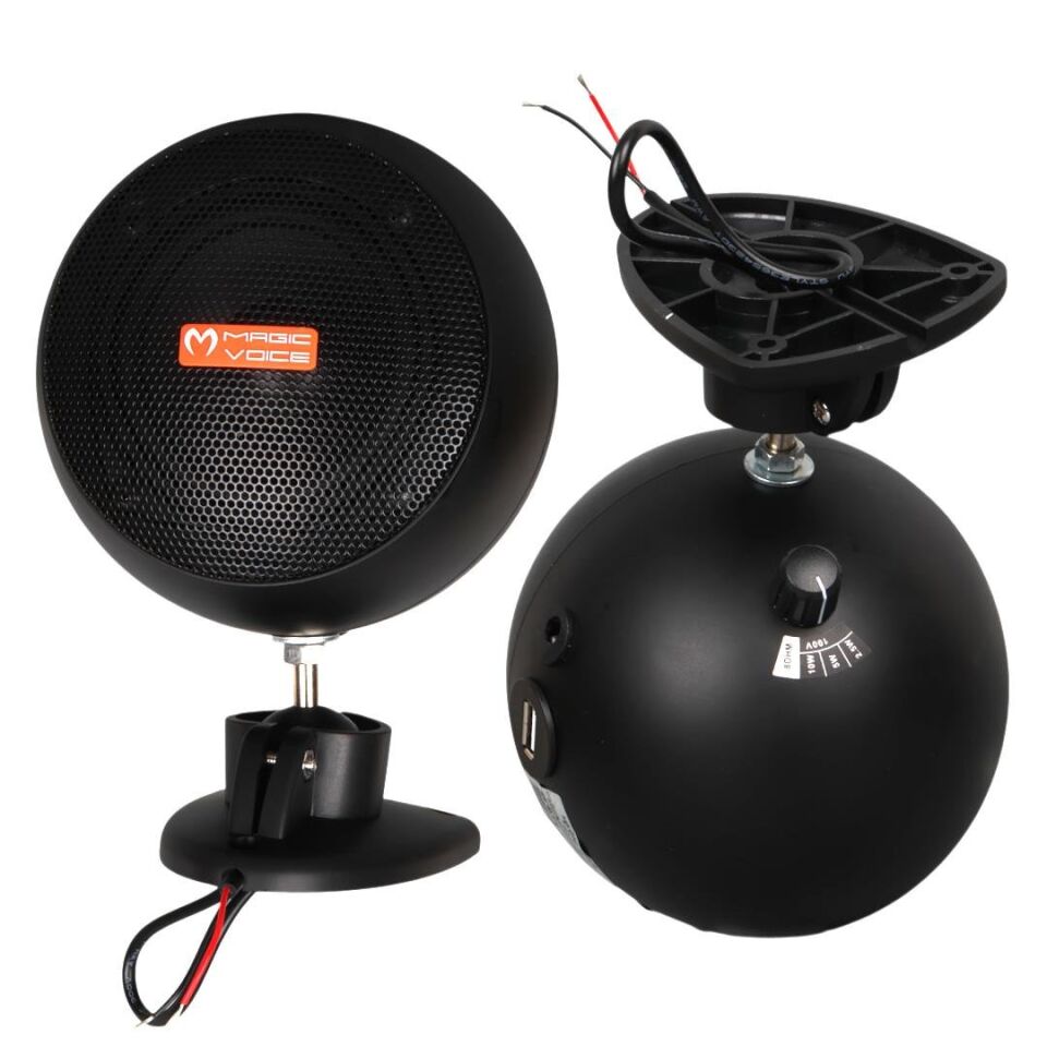 Magicvoice MV-13 7.5 CM 20 Watt Komütatörlü Hat Trafolu Sütun Sarkık Hoparlör 2'Li Okul Cami Konferans Salonu Hoparlörü