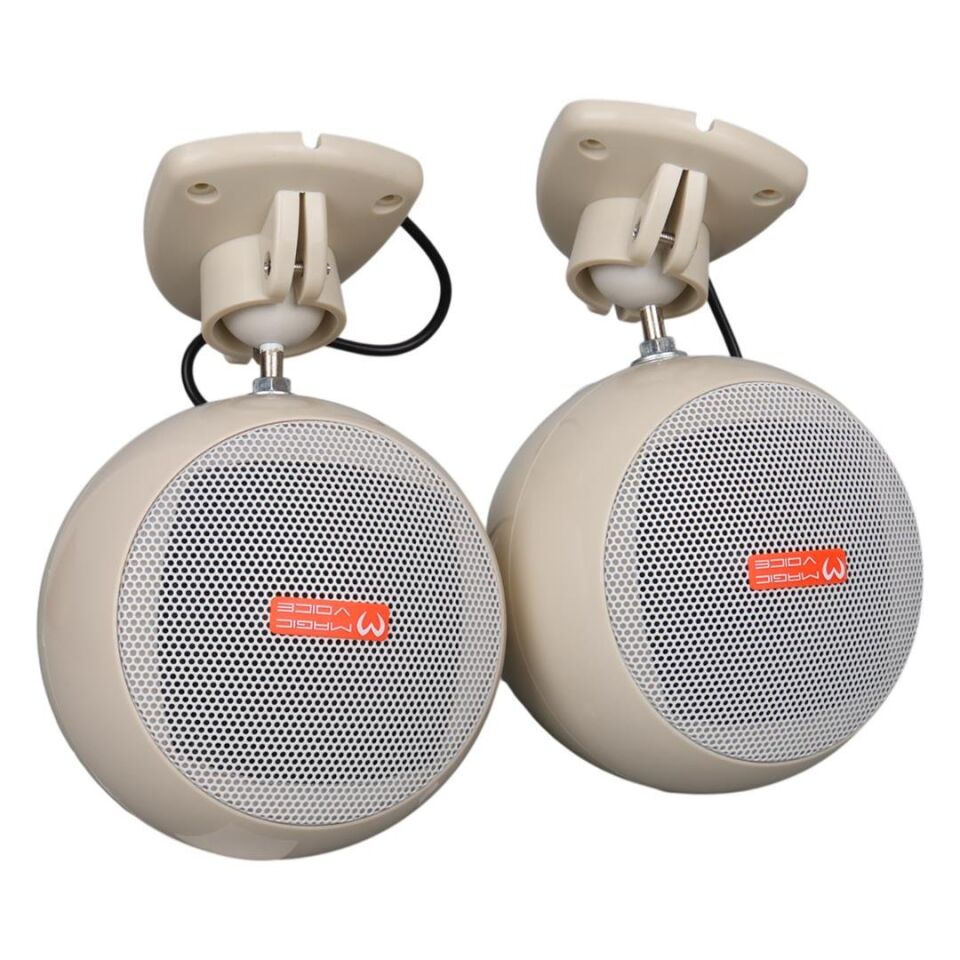 Magicvoice MV-12 7.5 CM 20 Watt Komütatörlü Hat Trafolu Sütun Sarkık Hoparlör 2'Li Okul Cami Konferans Salonu Hoparlörü