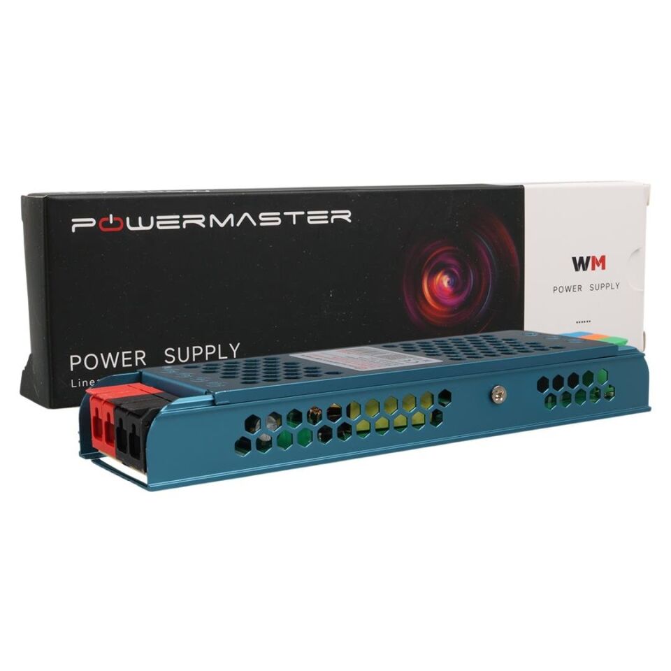 Ayt Powermaster PM-26829 12 Volt 8.5 Amper 100 Watt Slim Metal Kasa Adaptör Şerit Led Adaptörü 180x50x23mm