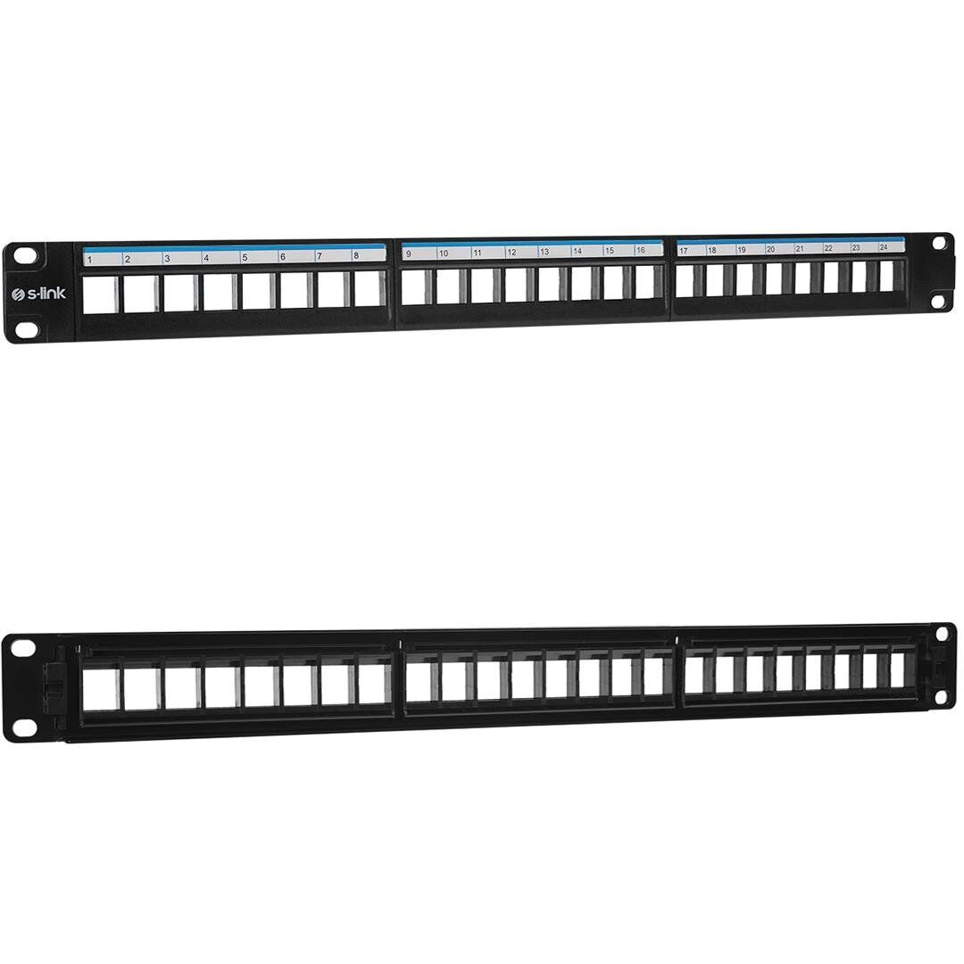 S-Link SL-F24N Jack’sız 24’lü Patch Panel Ağ Switch Paneli