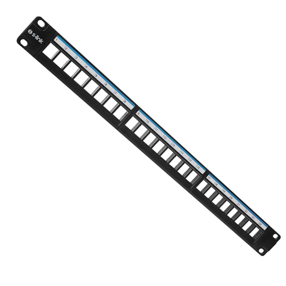 S-Link SL-F24N Jack’sız 24’lü Patch Panel Ağ Switch Paneli
