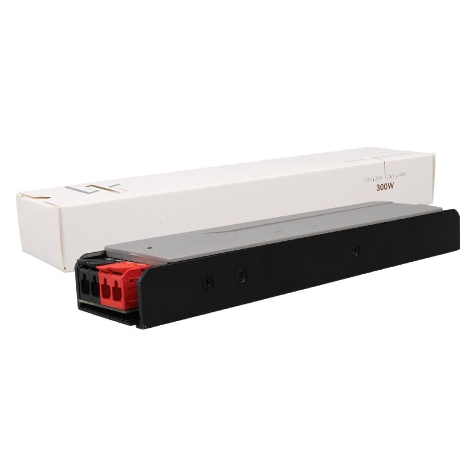 Ayt Powermaster PM-26845 12-24-36-48 Volt 9 Amper 300 Watt Metal Kasa Kademeli Adaptör Voltaj Göstergeli 218x51x27mm