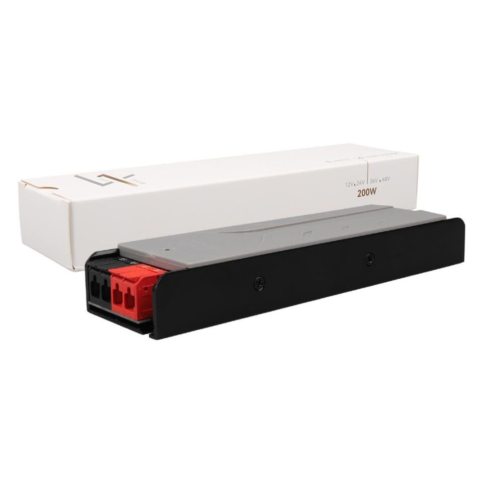 Ayt Powermaster PM-26844 12-24-36-48 Volt 8.4 Amper 200 Watt Metal Kasa Kademeli Adaptör Voltaj Göstergeli 189X51x27mm