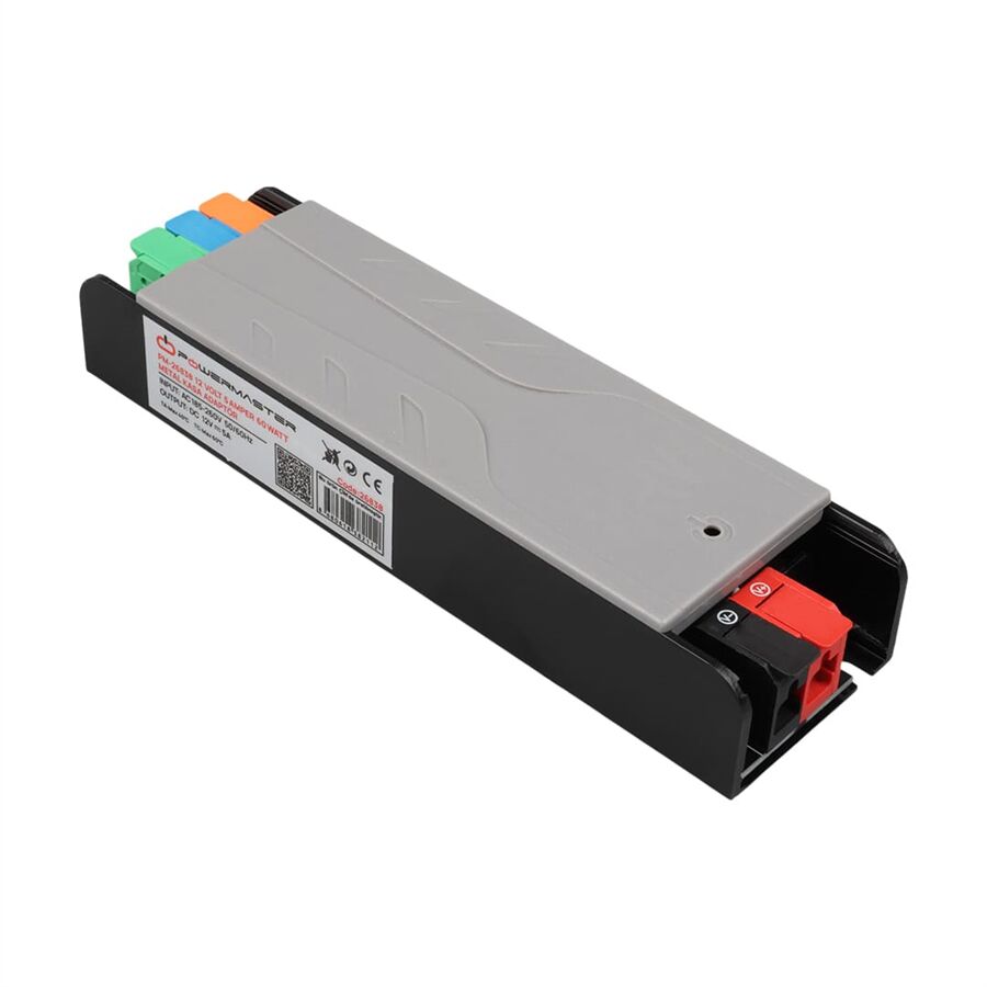 Ayt Powermaster PM-26838 12 Volt 5 Amper 60 Watt Slim Metal Kasa Adaptör Voltaj Göstergeli Şerit Led Adaptör 148X43x27mm