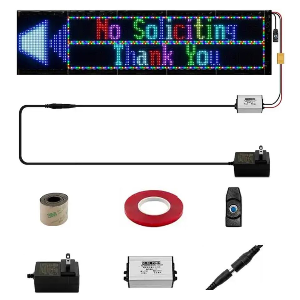 Powermaster PM-23829 23,2x102cm Kayan Yazı Led Tabela Araç Oto Arka Cam İçin Led Yazılı Tabela