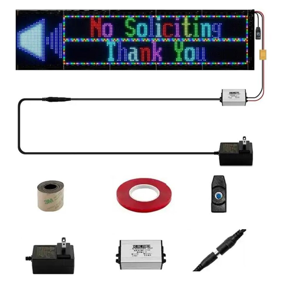 Powermaster PM-23829 23,2x102cm Kayan Yazı Led Tabela Araç Oto Arka Cam İçin Led Yazılı Tabela
