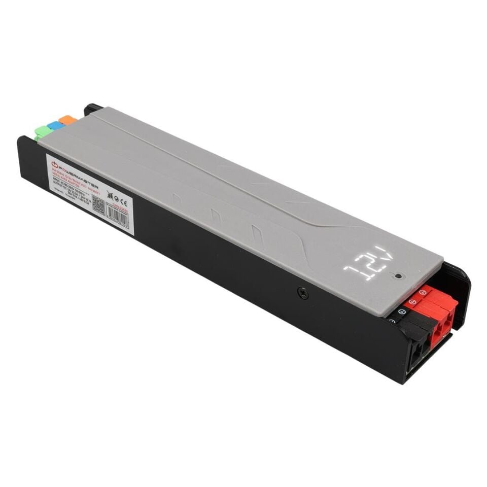 Ayt Powermaster PM-26846 12-24-36-48 Volt 11 Amper 400 Watt Metal Kasa Kademeli Adaptör Voltaj Göstergeli 238X51x30mm