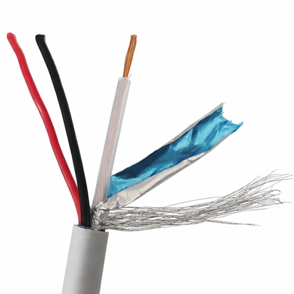 Botech 2+1 0.50x0.18mm Cca Cctv Kamera Kablosu 100 Metre Güvenlik Kamerası Kablo