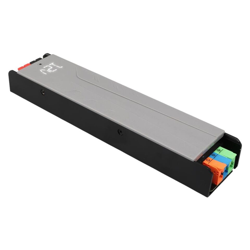 Ayt Powermaster PM-26846 12-24-36-48 Volt 11 Amper 400 Watt Metal Kasa Kademeli Adaptör Voltaj Göstergeli 238X51x30mm