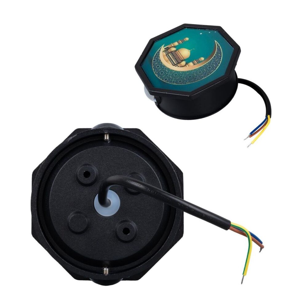 Ayt Powermaster Duvar Aplik Taç Mahal Dekorlu Dekoratif Gece Lambası Aplik Led Aydınlatma 115x115x51 mm