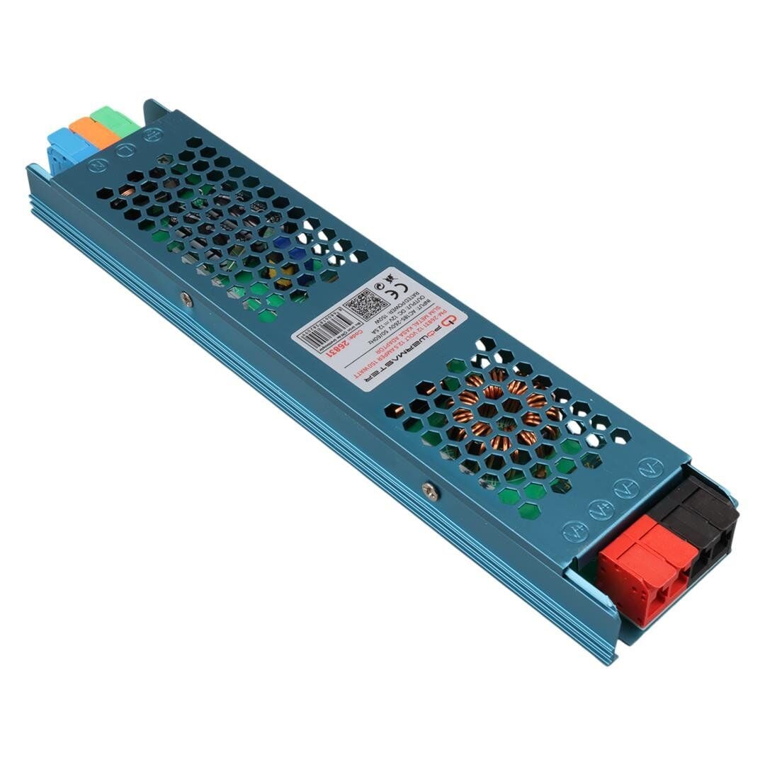 Powermaster PM-26831 12 Volt 12.5 Amper 150 Watt Slim Metal Kasa Adaptör 238X50x23mm