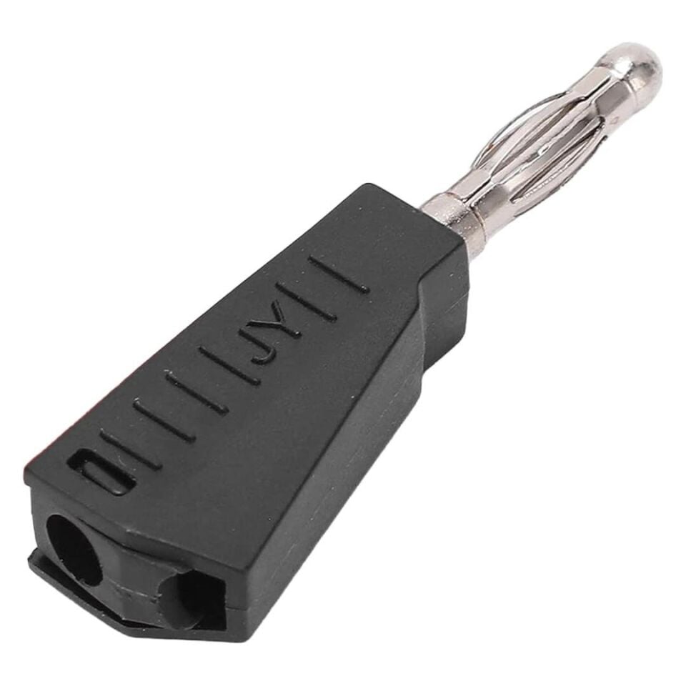 Powermaster IC-238D 4Mm Banana Jack Üçgen Konnektör Siyah