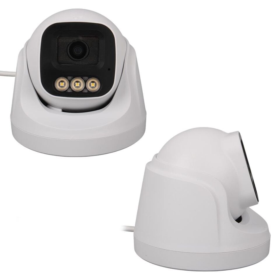 Plato 2 Mp Renkli 2 Ledli Güvenlik Kamerası Gece Görüşlü Ahd Dvr Kayıt Cihazı Kamerası