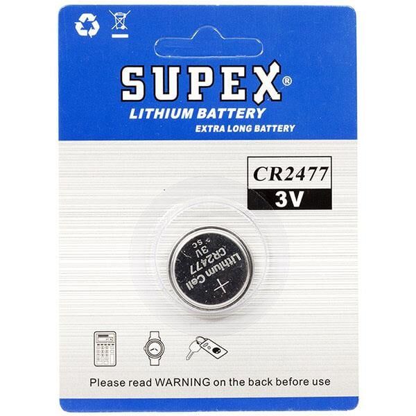 Supex CR2477 3 Volt Lityum Pil Tekli