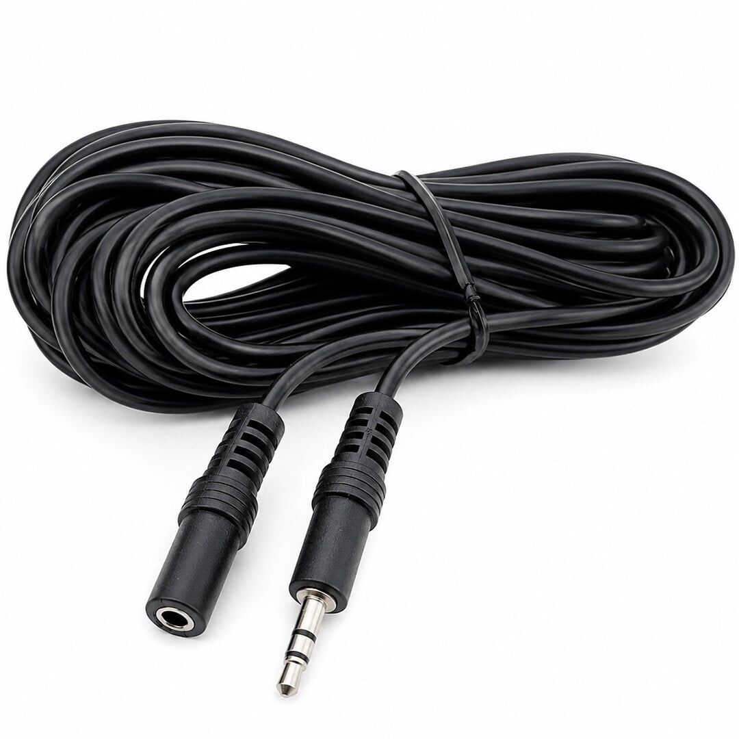 Ayt 3.5 Mm Stereo Erkek Dişi 10 Metre Uzatma Kablo Mikrofon Kulaklık Aux Uzatma Kablosu