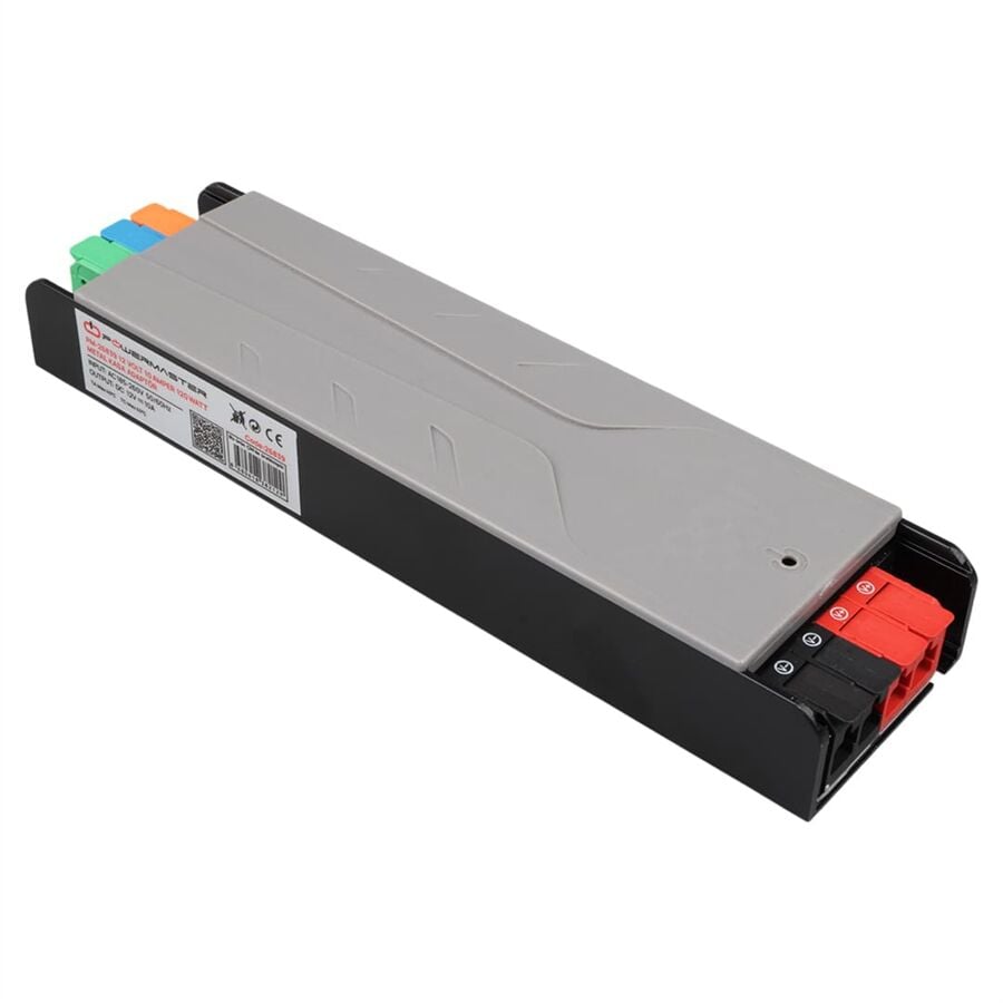 Powermaster PM-26839 12 Volt 10 Amper 120 Watt Slim Metal Kasa Adaptör 189X51x27mm
