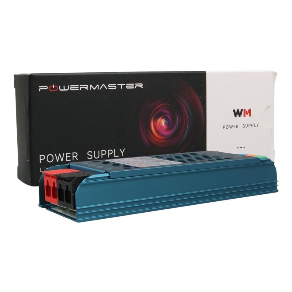 Powermaster PM-26828 12 Volt 5 Amper 60 Watt Slim Metal Kasa Adaptör 140X50x23mm