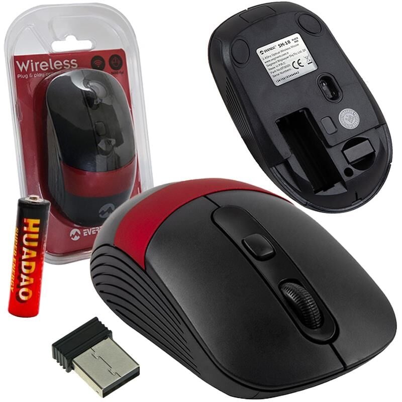 Everest SM-18 Usb 2.4Ghz Optik Kablosuz Mouse 2.4 Ghz 4 Tuşlu Pc Bilgisayar Mouse