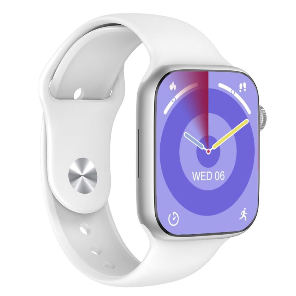 Hytech W99 Watch IOS Ve Android Uyumlu Mactive 2.05 İnç Geniş Ekranlı Gümüş Akıllı Saat