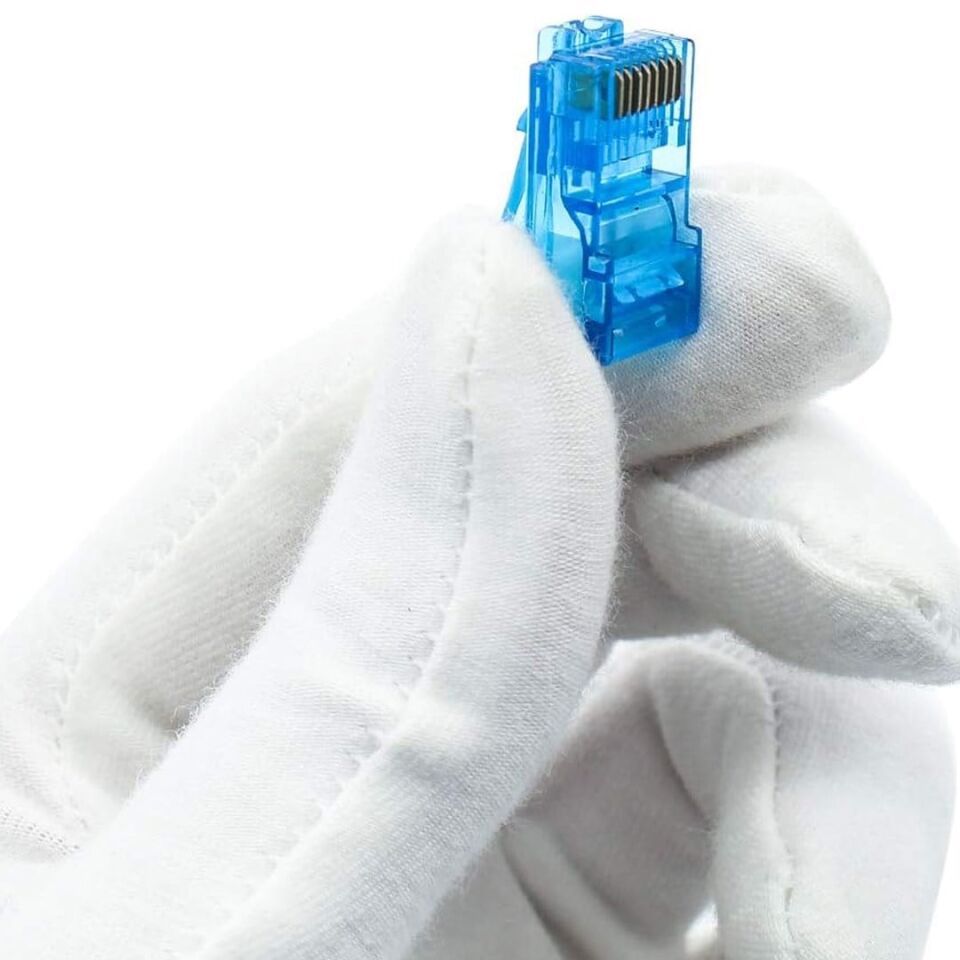 Powermaster PM-22702 RJ45 RJ45 CAT6 8P/8C Mavi Soket (100'Lü Paket)