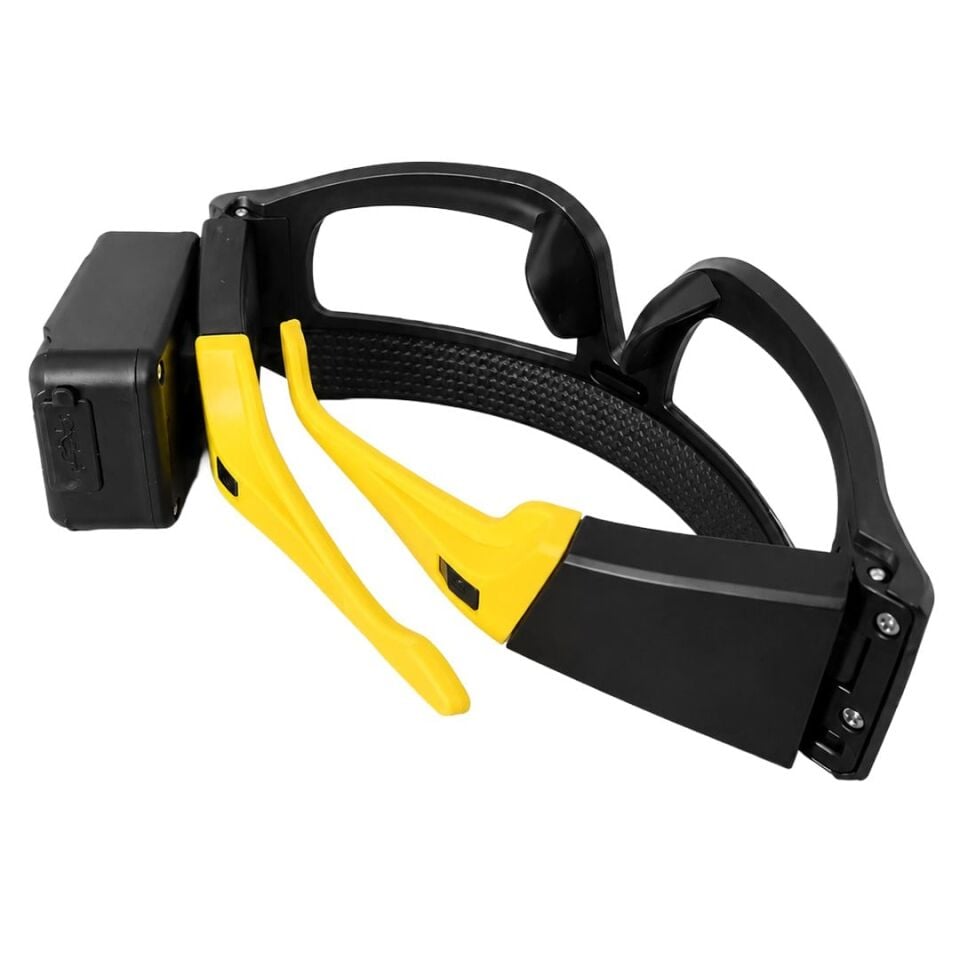 Powermaster PM-37843 İndüksiyonlu Koruyucu Gözlük Ve Kafa Lambası Şarjlı Çift LED'li